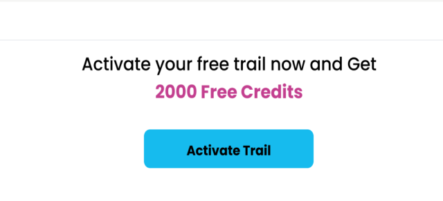 Activate Free Trail